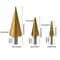6PCS Step Drill Bit Set With Triangular Shank For Wood Plastic Soft Metal Cutting 2