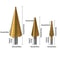 6PCS Step Drill Bit Set With Triangular Shank For Wood Plastic Soft Metal Cutting 2