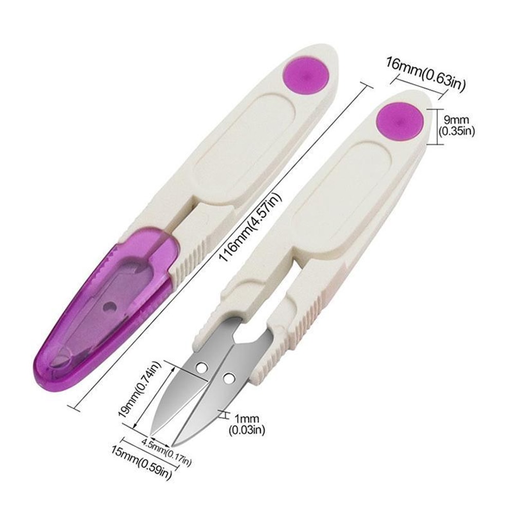 Cross Stitch Scissors With Protective Cover For Thread Trimming Sewing Crafts 1