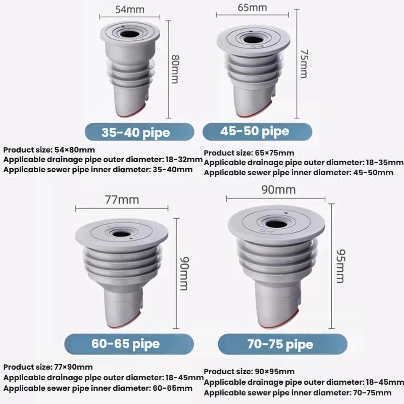 Universal Silicone Drain Seal Valve Anti Odor Sewer Trap For Bathroom Kitchen Sinks 8