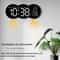 Smart LED Wall Clock With Remote Control Alarm Temperature Display Warm Night Light 2