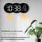 Smart LED Wall Clock With Remote Control Alarm Temperature Display Warm Night Light 2
