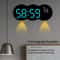 Smart LED Wall Clock With Remote Control Alarm Temperature Display Warm Night Light 3