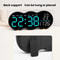 Smart LED Wall Clock With Remote Control Alarm Temperature Display Warm Night Light 6