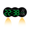 Smart LED Wall Clock With Remote Control Alarm Temperature Display Warm Night Light 10