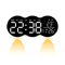 Smart LED Wall Clock With Remote Control Alarm Temperature Display Warm Night Light 13
