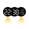 Smart LED Wall Clock With Remote Control Alarm Temperature Display Warm Night Light 13
