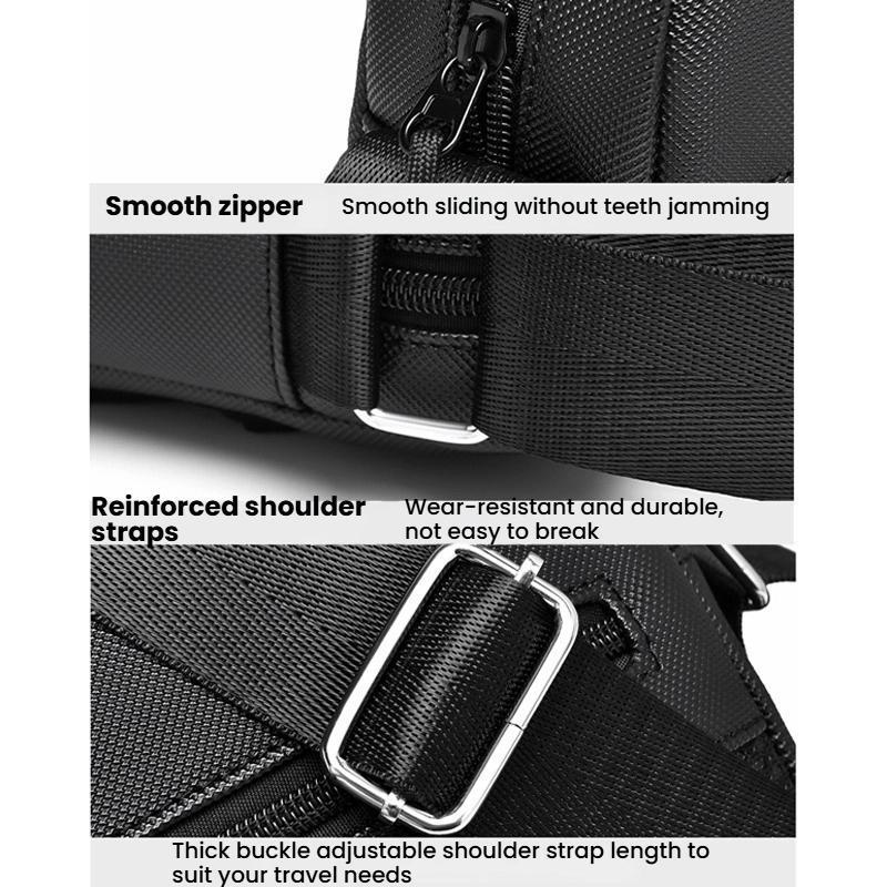 Waterproof Crossbody Bag For Men Compact Travel Everyday Shoulder Sling 6