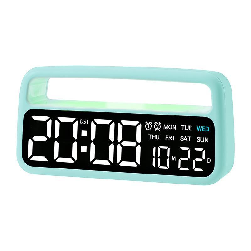 LED Alarm Clock With Ambient Night Light Auto Dimming Display 8