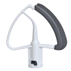 flex edge beater for kitchenaid 4.5 & 5 qt mixer silicone scraper paddle attachment