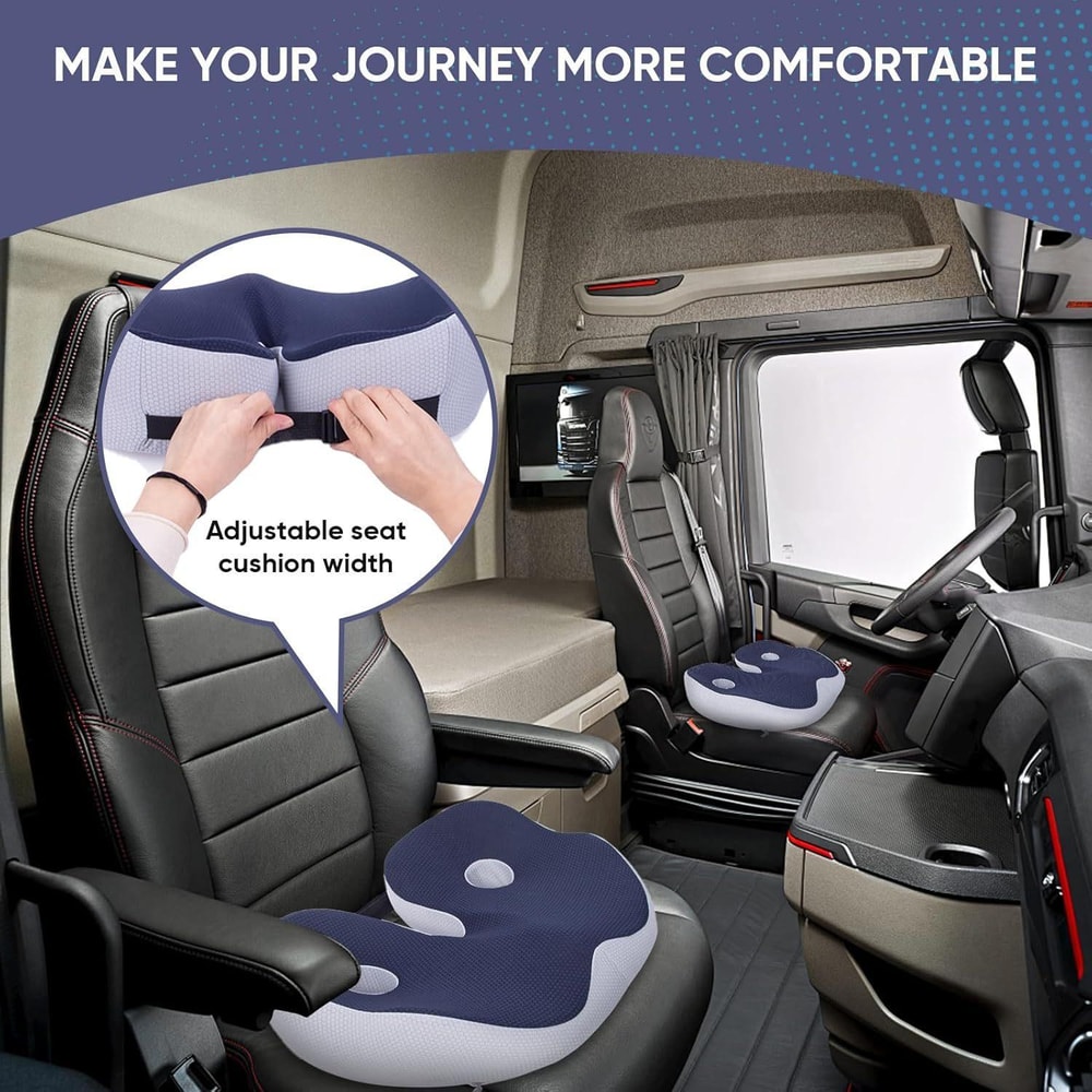 Orthopedic Memory Foam Seat Cushion For Sciatica Relief And Long Sitting Comfort 9