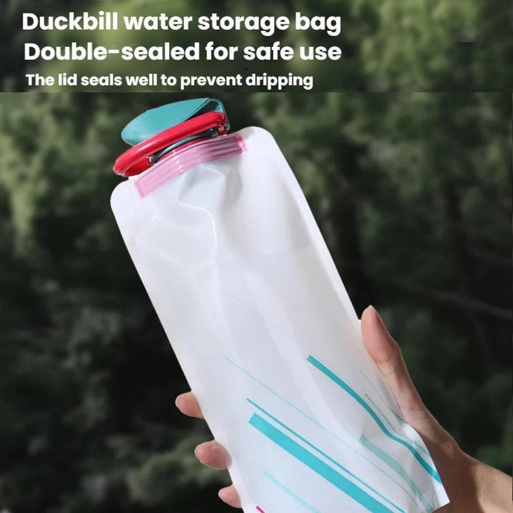 Foldable Hydration Pack Water Bag 700ml BPA Free Portable Collapsible Water Bottle For Outdoor Spor 5