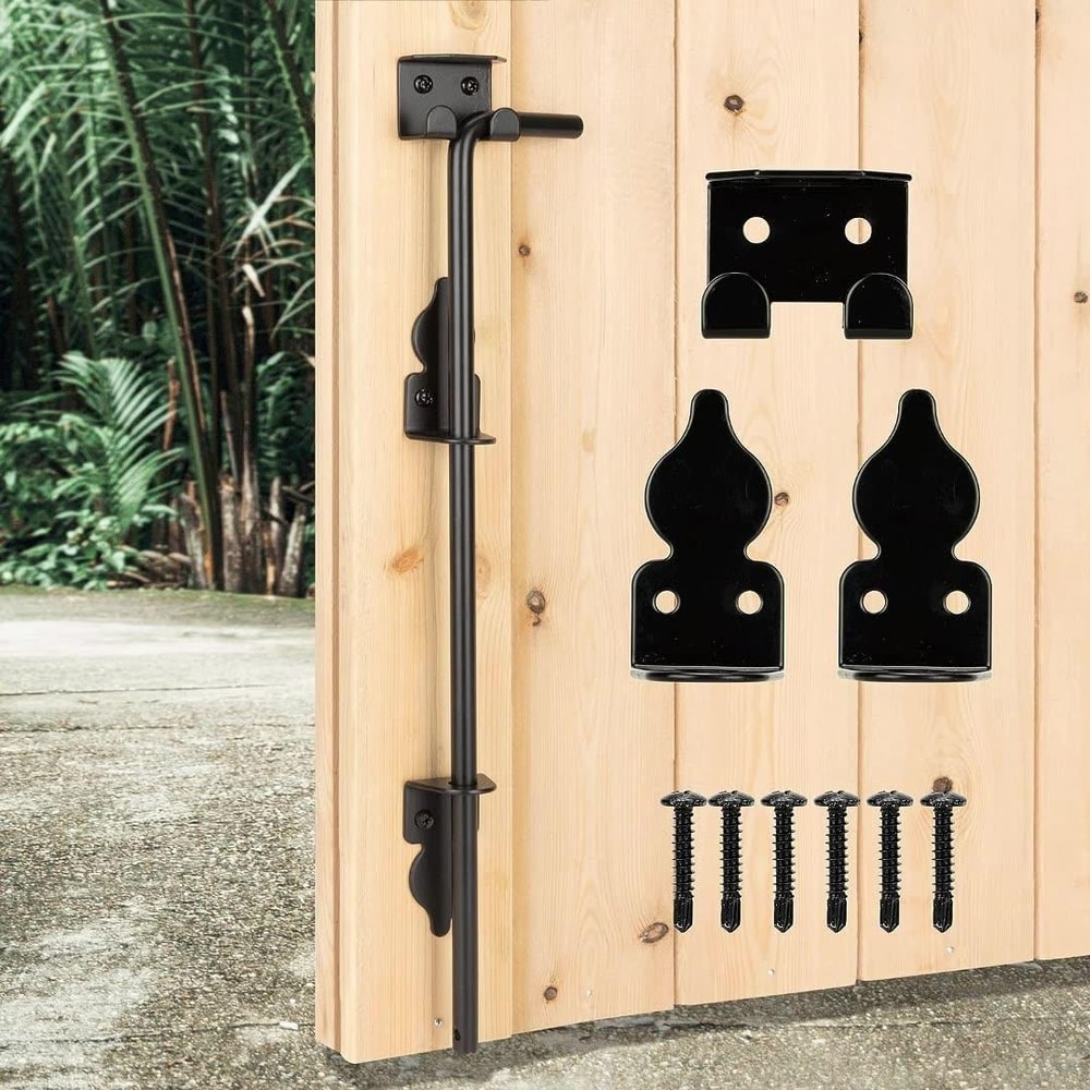 12-Inch Heavy Duty Fence Gate Latch for Wooden Gates and Outdoor Doors