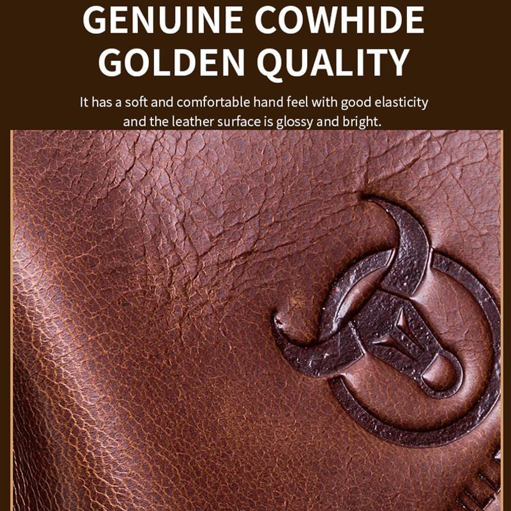 Vintage Genuine Leather Crossbody Bag For Men Compact Travel Shoulder Messenger Bag 4