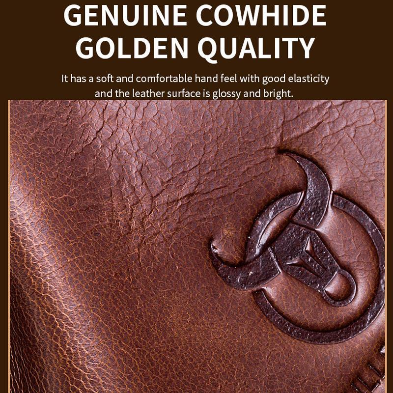 Vintage Genuine Leather Crossbody Bag For Men Compact Travel Shoulder Messenger Bag 4