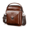 Vintage Genuine Leather Crossbody Bag For Men Compact Travel Shoulder Messenger Bag 7