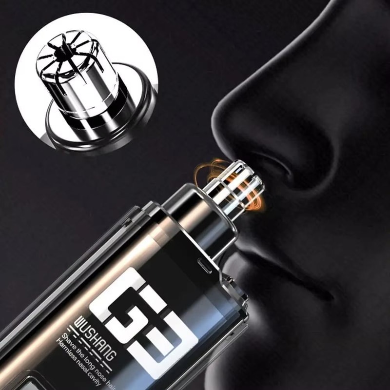 USBC Rechargeable Nose Hair Trimmer With Gentle 360 Precision Grooming 1