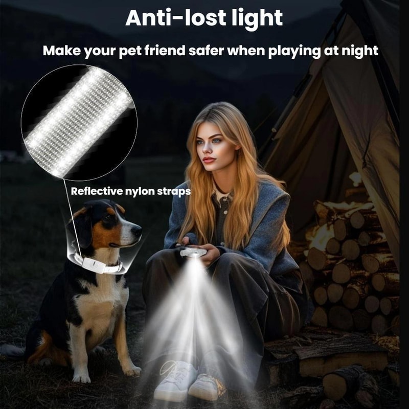 800M Dog Training Collar With Remote Waterproof Rechargeable Bark Control For Small To Large Dogs 7