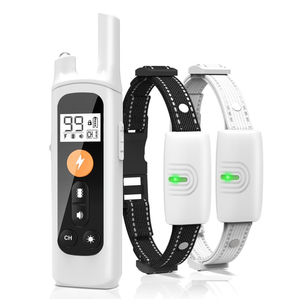 800M Dog Training Collar With Remote Waterproof Rechargeable Bark Control For Small To Large Dogs 9