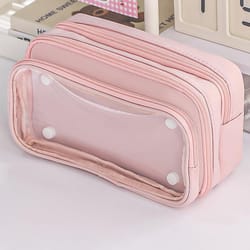 10 layer transparent pen pouch large capacity stationery organizer for school and office