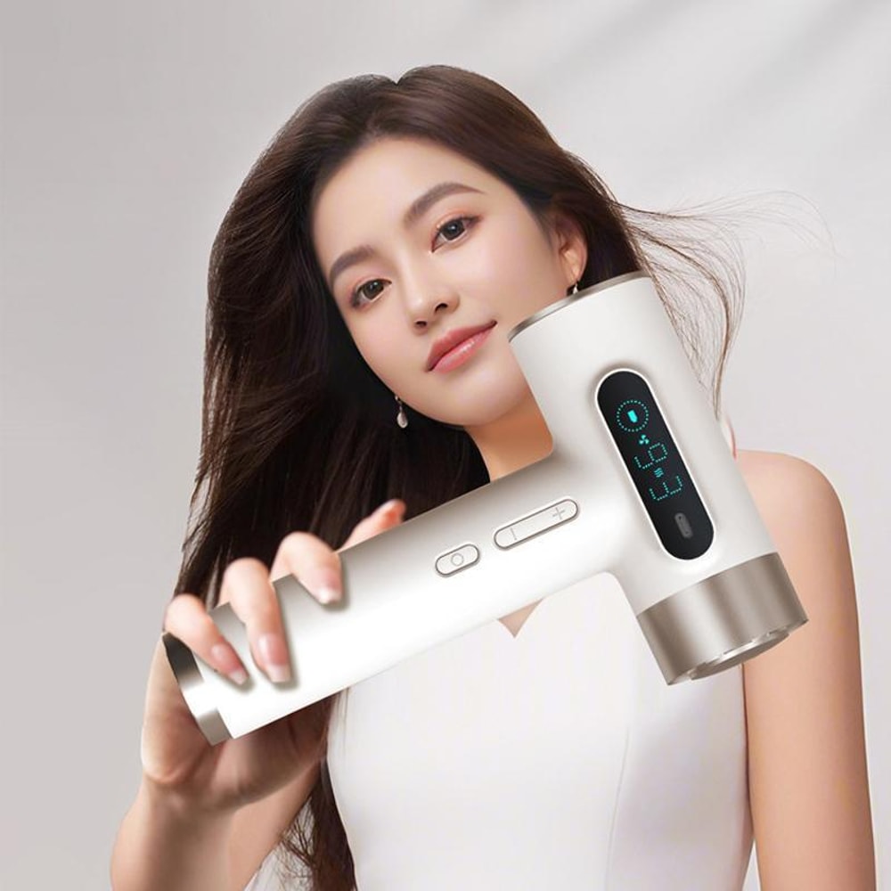 Cordless High-Speed Hair Dryer with 100,000 RPM Motor & USB-C Fast Charging