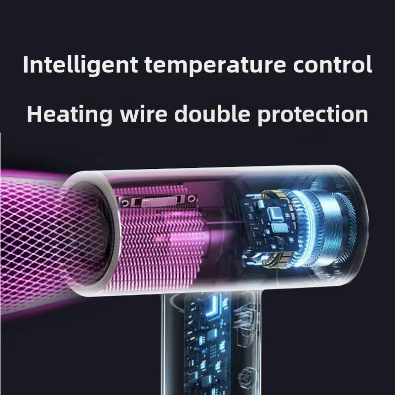 Cordless High-Speed Hair Dryer with 100,000 RPM Motor & USB-C Fast Charging