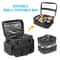 Large Travel Makeup Bag with Removable Dividers & Clear Organizer Pockets