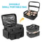 Large Travel Makeup Bag with Removable Dividers & Clear Organizer Pockets