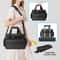 Large Travel Makeup Bag with Removable Dividers & Clear Organizer Pockets