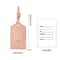 2PCS Premium Luggage Tag Boarding Pass Holder In PU Leather For Secure Travel Essentials 3