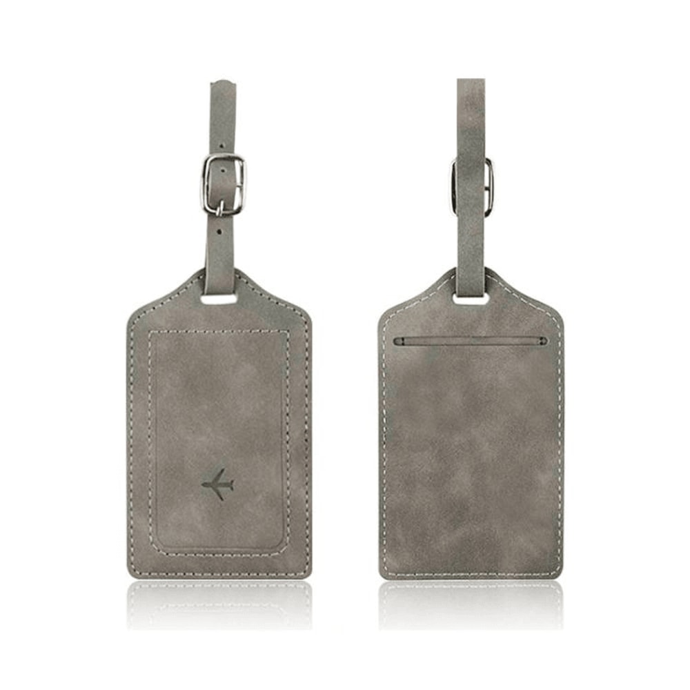 2PCS Premium Luggage Tag Boarding Pass Holder In PU Leather For Secure Travel Essentials 6