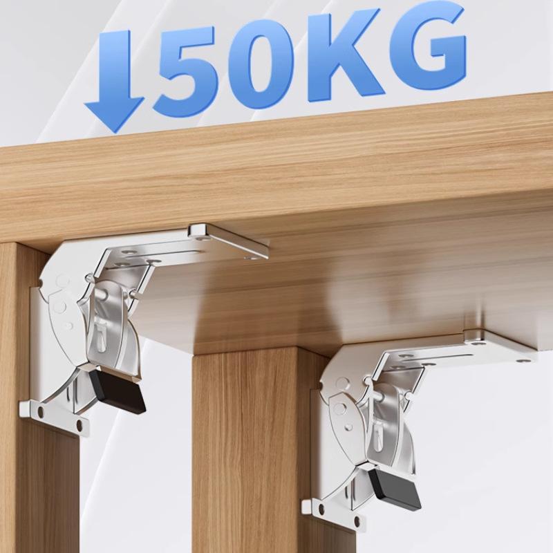 Heavy Duty SelfLocking Folding Hinge For Table Legs Beds Foldable Furniture Support 1
