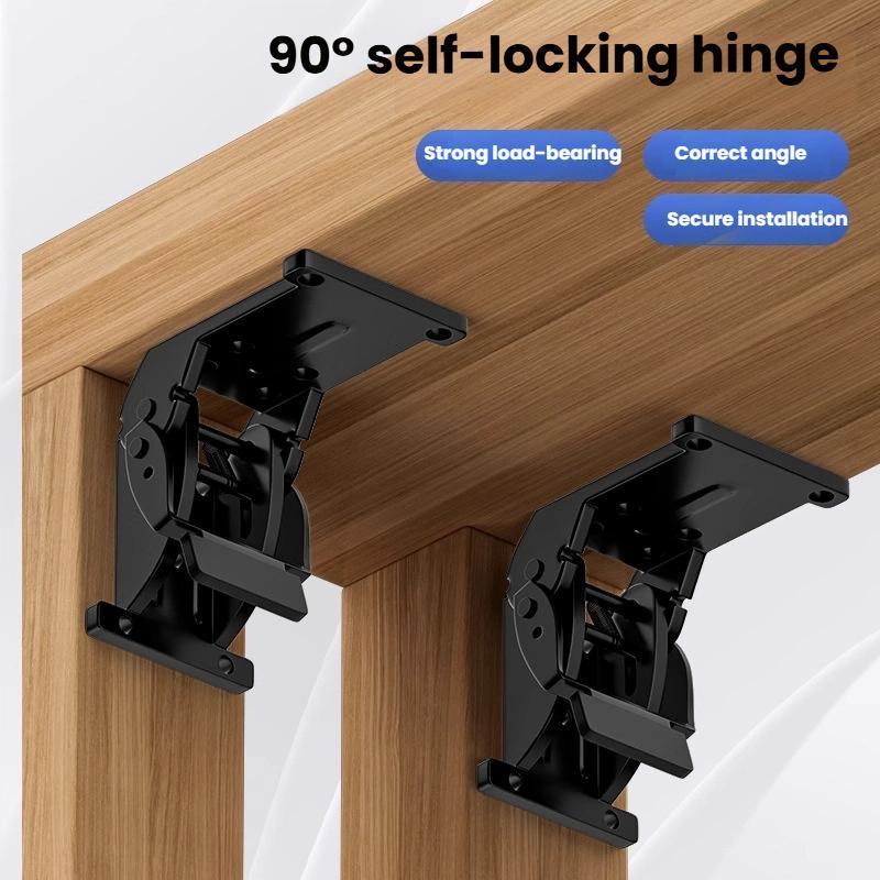 Heavy Duty SelfLocking Folding Hinge For Table Legs Beds Foldable Furniture Support 2