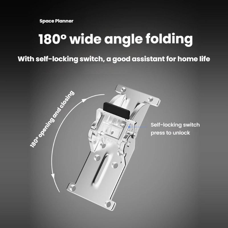 Heavy Duty SelfLocking Folding Hinge For Table Legs Beds Foldable Furniture Support 3