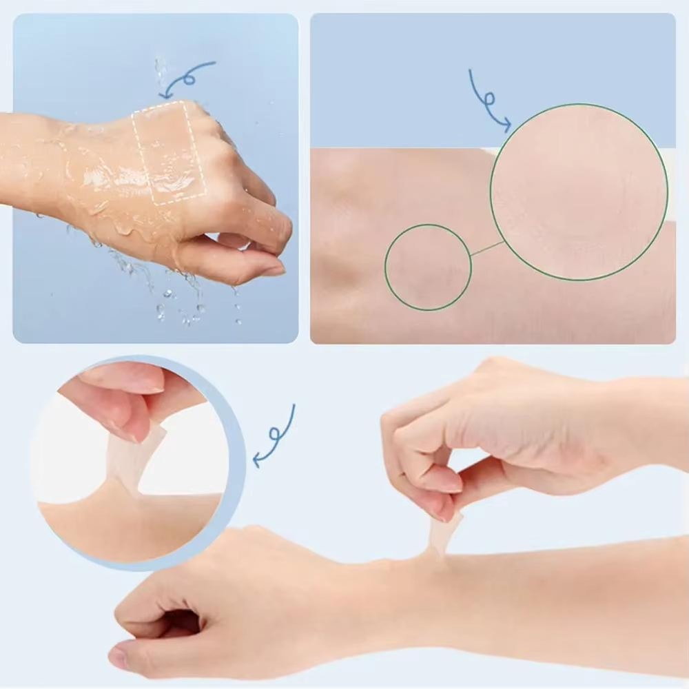 UltraThin Tattoo Cover Up Patch Waterproof Concealer For Scars Birthmarks Skin Imperfections 6PCS 3