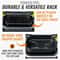 Woodfire Grill Rack Stainless Steel Stacked Cooking Rack for Outdoor Grills