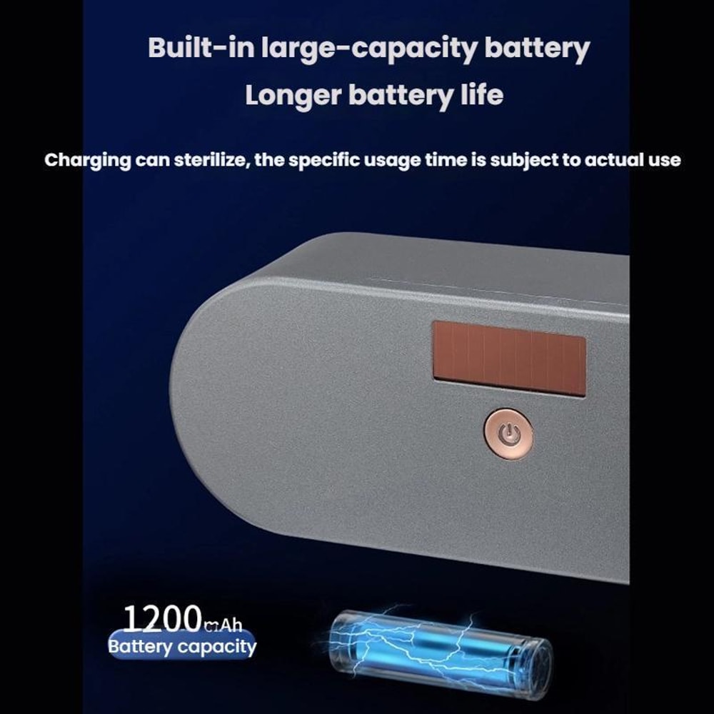 Smart UV Toothbrush Sanitizer Wall Mounted Holder with Automatic Toothpaste Dispenser