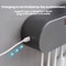 Smart UV Toothbrush Sanitizer Wall Mounted Holder with Automatic Toothpaste Dispenser