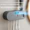 Smart UV Toothbrush Sanitizer Wall Mounted Holder with Automatic Toothpaste Dispenser