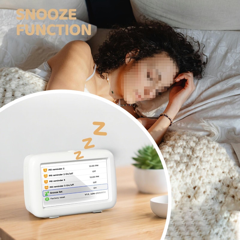 4.3 Inch Digital Dementia Clock with Date Display and Auto Brightness