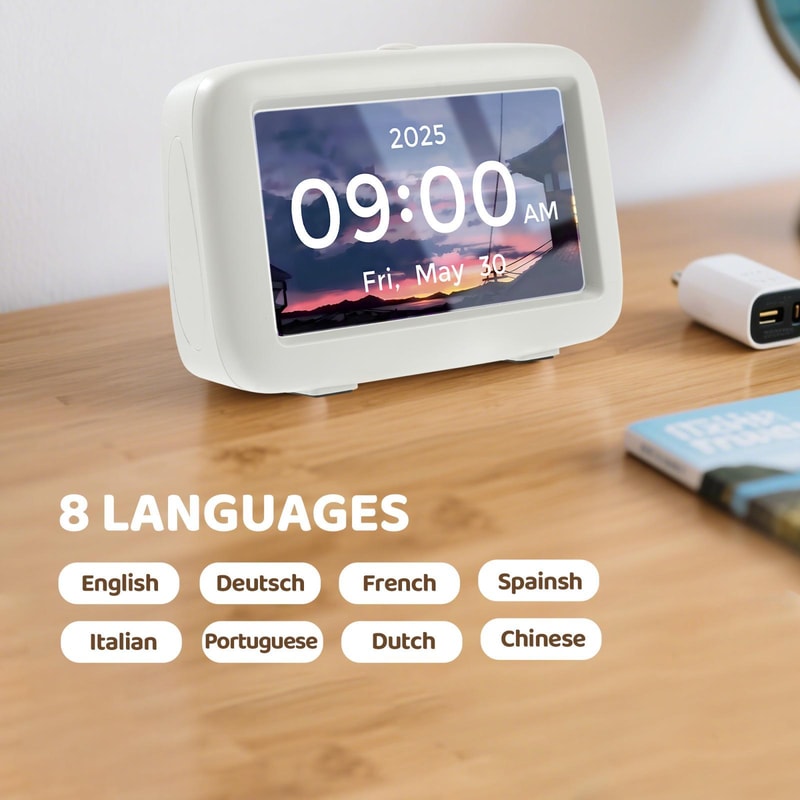 4.3 Inch Digital Dementia Clock with Date Display and Auto Brightness