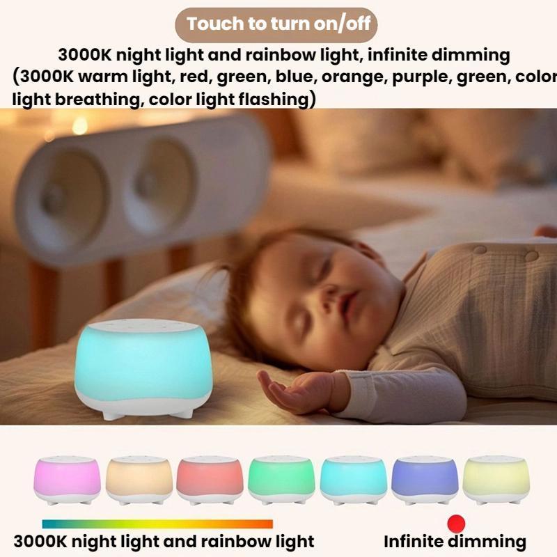 Portable White Noise Machine With Night Light Sleep Sounds For Adults And Babies 2