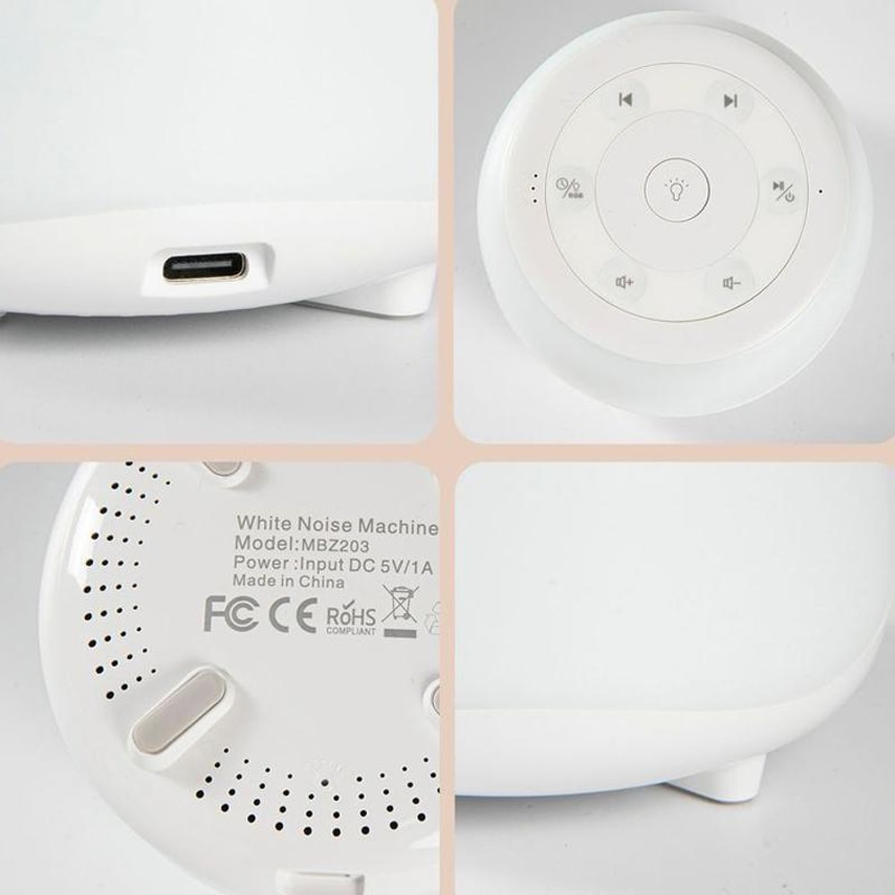 Portable White Noise Machine With Night Light Sleep Sounds For Adults And Babies 5