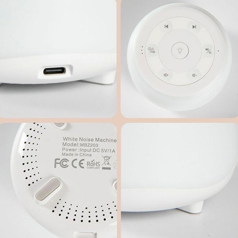 Portable White Noise Machine With Night Light Sleep Sounds For Adults And Babies 5