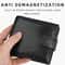 Vintage RFID Mens Wallet With Zipper Coin Pocket And Multi Card Slots 4