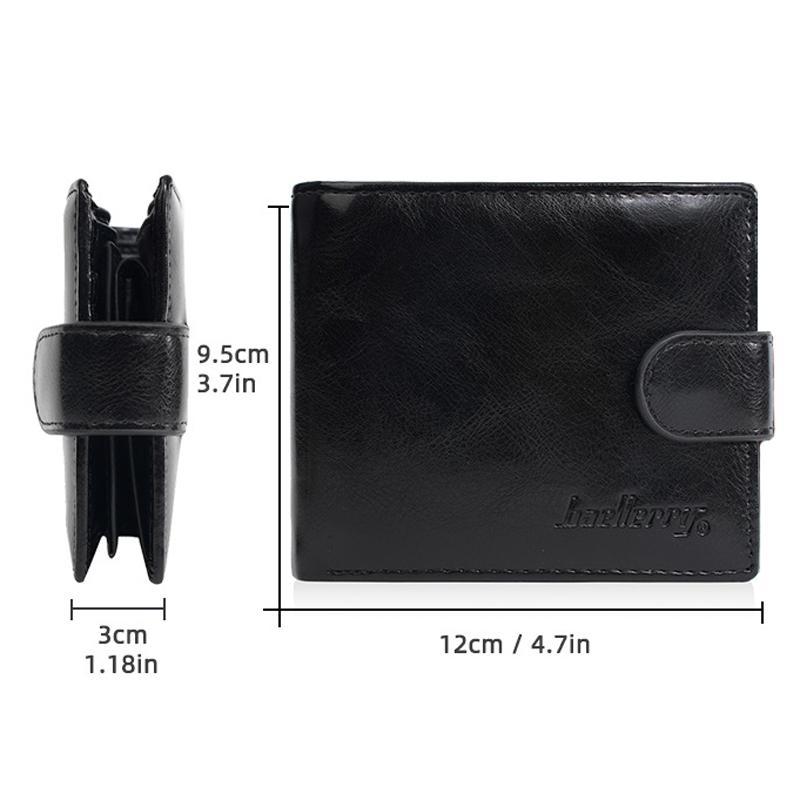 Vintage RFID Mens Wallet With Zipper Coin Pocket And Multi Card Slots 6