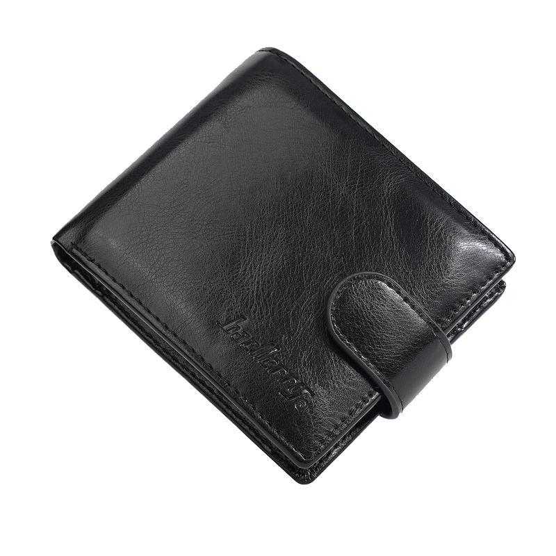 Vintage RFID Mens Wallet With Zipper Coin Pocket And Multi Card Slots 7