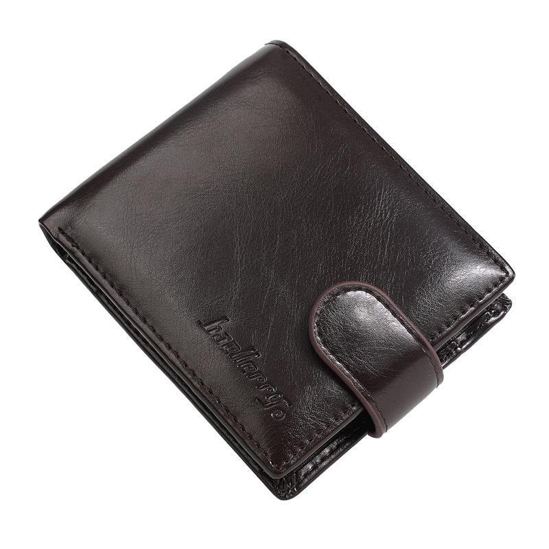 Vintage RFID Mens Wallet With Zipper Coin Pocket And Multi Card Slots 8