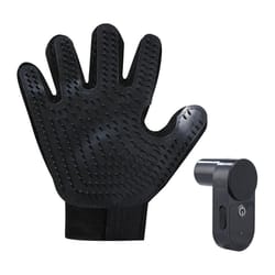 pet grooming gloves for cats & dogs with massage brush & water mist cleaner