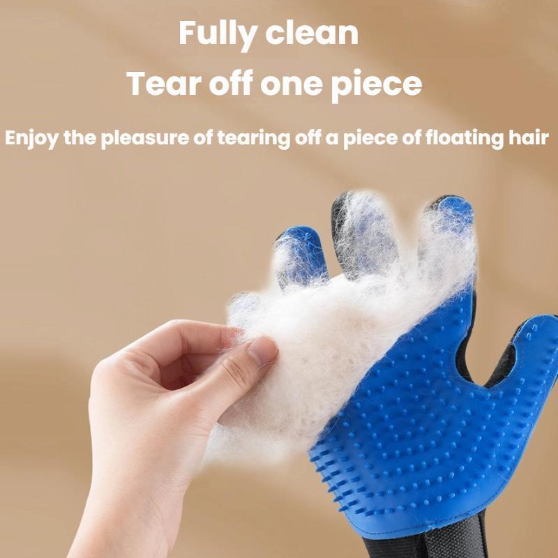 Pet Grooming Gloves For Cats Dogs With Massage Brush Water Mist Cleaner 6